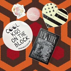 5 Assorted Brandy Melville 2010s Store Stickers